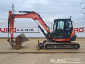 2016 Kubota KX080-4 6 Ton+ Excavators For Auction: Leeds, UK – 30th April, 1st, 2nd & 3rd May 25 full
