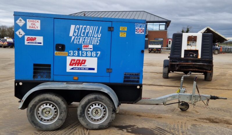 2016 Stephill generators 36kVA Twin Axle Generator, Perkins Engine (Electrical Fault) Generators For Auction: Leeds, UK – 30th April, 1st, 2nd & 3rd May 25 full