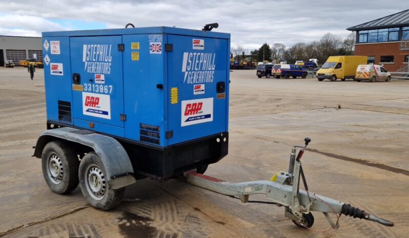 2016 Stephill generators 36kVA Twin Axle Generator, Perkins Engine (Electrical Fault) Generators For Auction: Leeds, UK – 30th April, 1st, 2nd & 3rd May 25 full