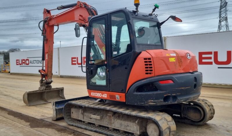 2018 Kubota KX080-4A 6 Ton+ Excavators For Auction: Leeds, UK – 30th April, 1st, 2nd & 3rd May 25 full