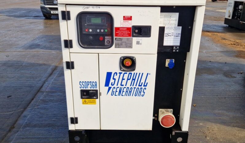 2018 Stephill SSDP36A Generators For Auction: Leeds, UK – 30th April, 1st, 2nd & 3rd May 25 full