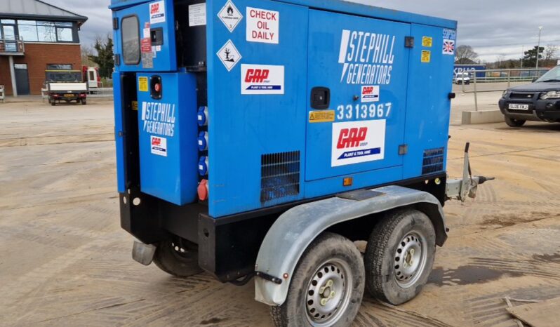 2016 Stephill generators 36kVA Twin Axle Generator, Perkins Engine (Electrical Fault) Generators For Auction: Leeds, UK – 30th April, 1st, 2nd & 3rd May 25 full