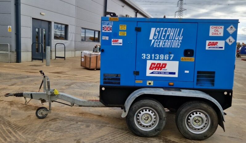 2016 Stephill generators 36kVA Twin Axle Generator, Perkins Engine (Electrical Fault) Generators For Auction: Leeds, UK – 30th April, 1st, 2nd & 3rd May 25 full
