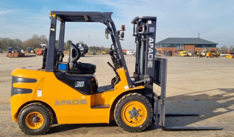 Unused 2025 Apache HH30Z Forklifts For Auction: Leeds, UK – 30th April, 1st, 2nd & 3rd May 25 full