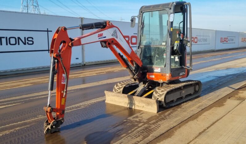 2016 Kubota U27-4 Mini Excavators For Auction: Leeds, UK – 30th April, 1st, 2nd & 3rd May 25