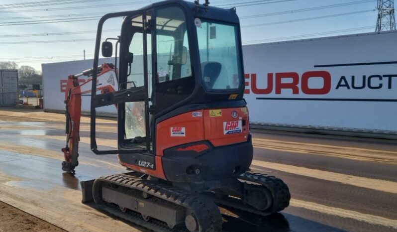 2016 Kubota U27-4 Mini Excavators For Auction: Leeds, UK – 30th April, 1st, 2nd & 3rd May 25 full