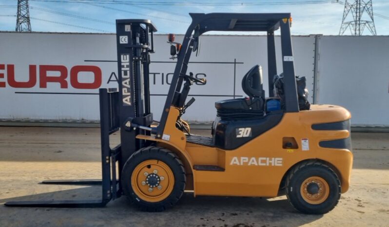 Unused 2025 Apache HH30Z Forklifts For Auction: Leeds, UK – 30th April, 1st, 2nd & 3rd May 25 full