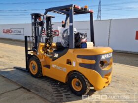 Unused 2025 Apache HH30Z Forklifts For Auction: Leeds, UK – 30th April, 1st, 2nd & 3rd May 25 full