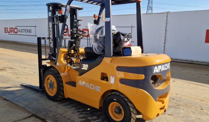 Unused 2025 Apache HH30Z Forklifts For Auction: Leeds, UK – 30th April, 1st, 2nd & 3rd May 25 full