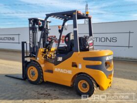 Unused 2025 Apache HH30Z Forklifts For Auction: Leeds, UK – 30th April, 1st, 2nd & 3rd May 25 full