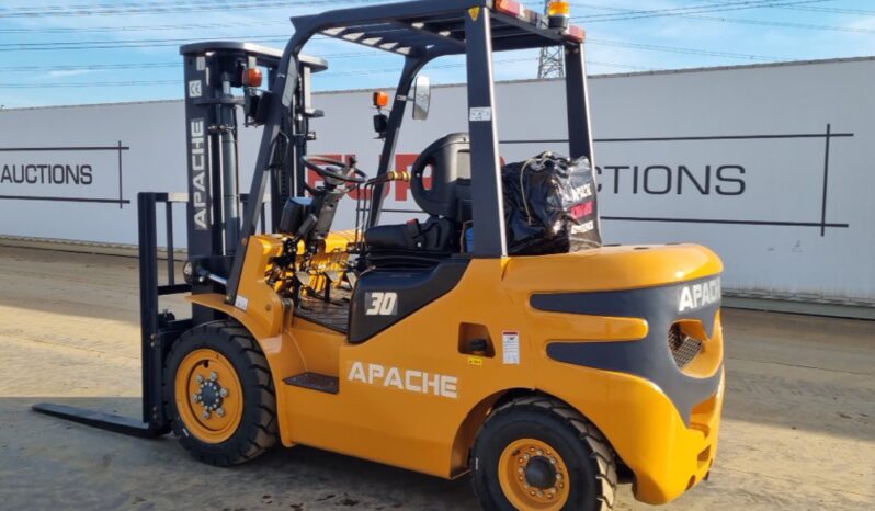 Unused 2025 Apache HH30Z Forklifts For Auction: Leeds, UK – 30th April, 1st, 2nd & 3rd May 25 full