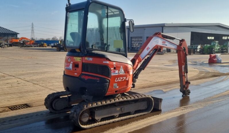 2016 Kubota U27-4 Mini Excavators For Auction: Leeds, UK – 30th April, 1st, 2nd & 3rd May 25 full