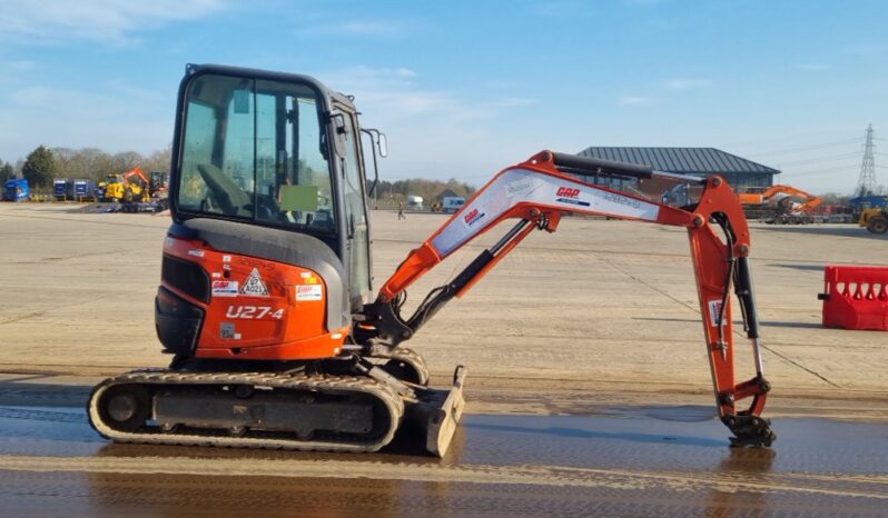 2016 Kubota U27-4 Mini Excavators For Auction: Leeds, UK – 30th April, 1st, 2nd & 3rd May 25 full