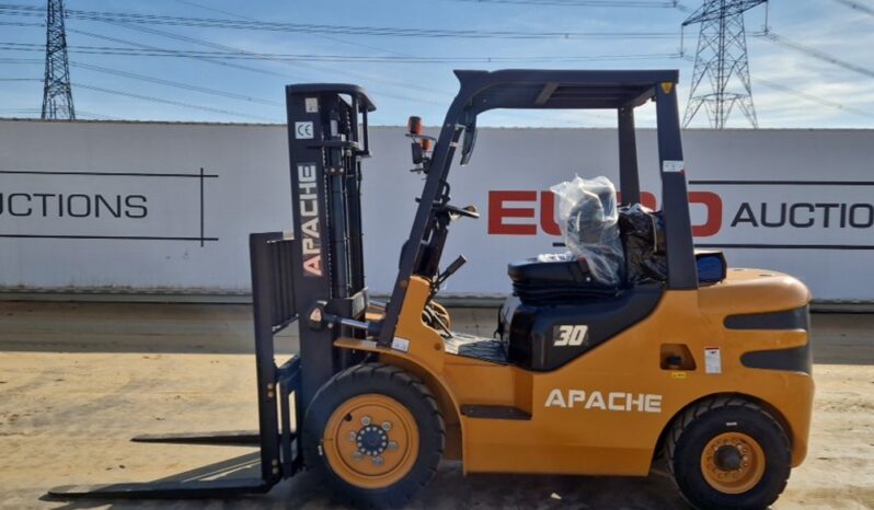 Unused 2025 Apache HH30Z Forklifts For Auction: Leeds, UK – 30th April, 1st, 2nd & 3rd May 25 full