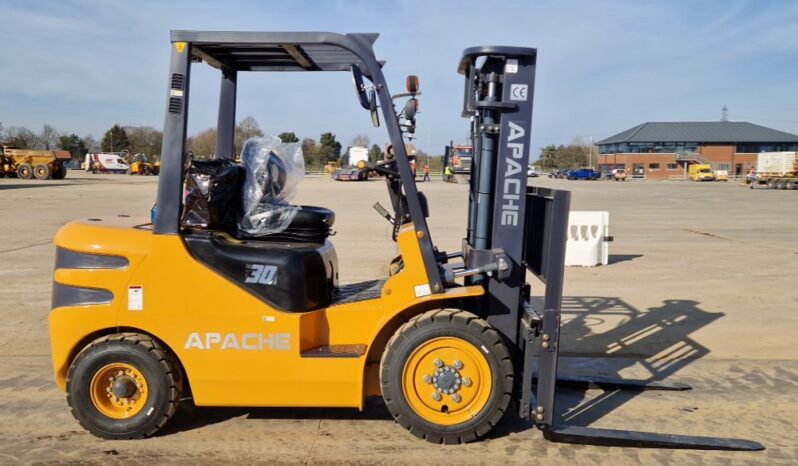 Unused 2025 Apache HH30Z Forklifts For Auction: Leeds, UK – 30th April, 1st, 2nd & 3rd May 25 full
