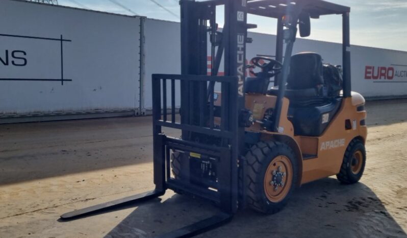 Unused 2025 Apache HH30Z Forklifts For Auction: Leeds, UK – 30th April, 1st, 2nd & 3rd May 25