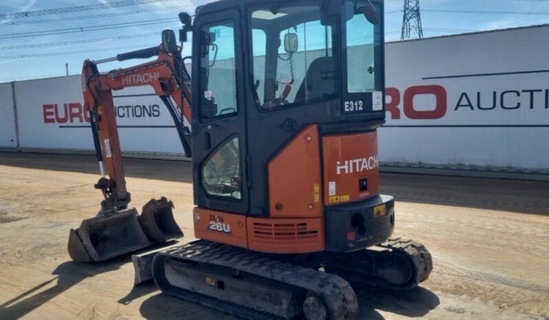 2019 Hitachi ZX26U-6 CR Mini Excavators For Auction: Leeds, UK – 30th April, 1st, 2nd & 3rd May 25 full