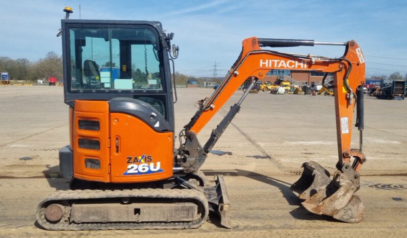 2019 Hitachi ZX26U-6 CR Mini Excavators For Auction: Leeds, UK – 30th April, 1st, 2nd & 3rd May 25 full