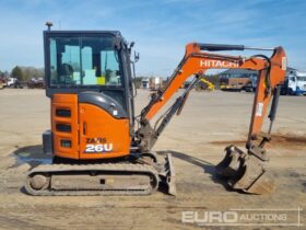2019 Hitachi ZX26U-6 CR Mini Excavators For Auction: Leeds, UK – 30th April, 1st, 2nd & 3rd May 25 full