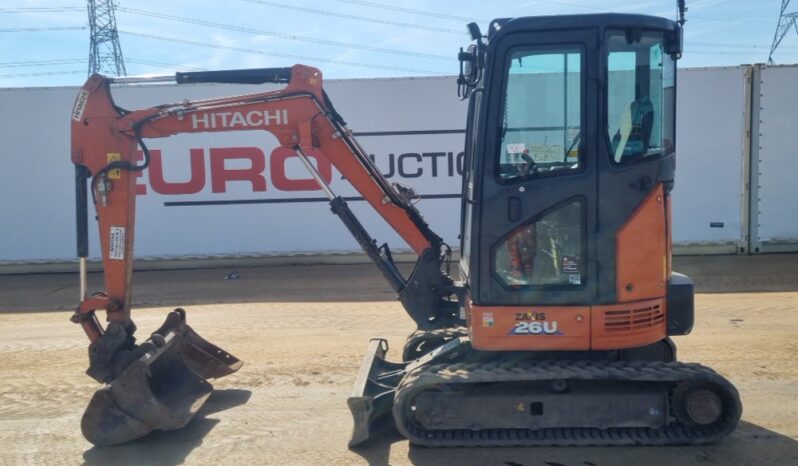 2019 Hitachi ZX26U-6 CR Mini Excavators For Auction: Leeds, UK – 30th April, 1st, 2nd & 3rd May 25 full