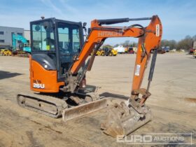 2019 Hitachi ZX26U-6 CR Mini Excavators For Auction: Leeds, UK – 30th April, 1st, 2nd & 3rd May 25 full