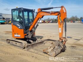 2019 Hitachi ZX26U-6 CR Mini Excavators For Auction: Leeds, UK – 30th April, 1st, 2nd & 3rd May 25 full