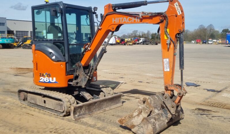 2019 Hitachi ZX26U-6 CR Mini Excavators For Auction: Leeds, UK – 30th April, 1st, 2nd & 3rd May 25 full