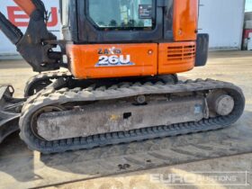 2019 Hitachi ZX26U-6 CR Mini Excavators For Auction: Leeds, UK – 30th April, 1st, 2nd & 3rd May 25 full