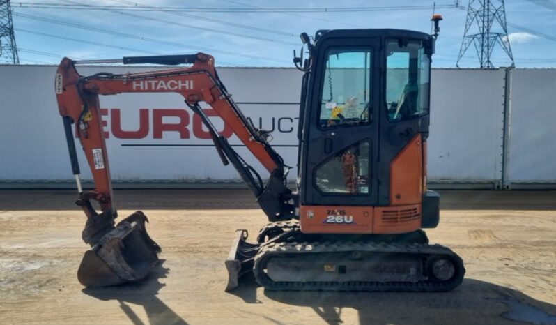 2019 Hitachi ZX26U-6 CR Mini Excavators For Auction: Leeds, UK – 30th April, 1st, 2nd & 3rd May 25 full