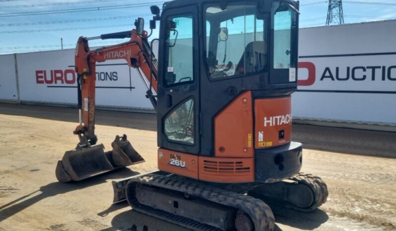 2019 Hitachi ZX26U-6 CR Mini Excavators For Auction: Leeds, UK – 30th April, 1st, 2nd & 3rd May 25 full