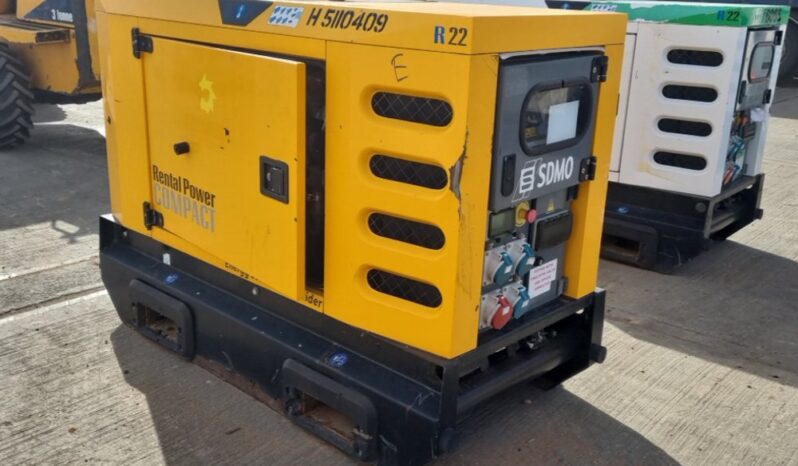 SDMO R22 Generators For Auction: Leeds, UK – 30th April, 1st, 2nd & 3rd May 25 full