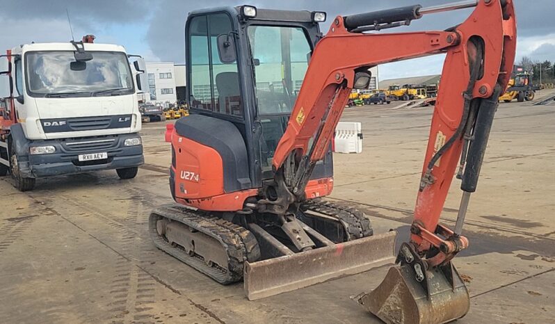 2018 Kubota U27-4 Mini Excavators For Auction: Leeds, UK – 30th April, 1st, 2nd & 3rd May 25 full