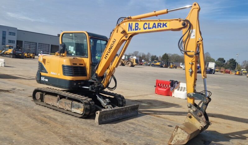 2015 Hyundai R55-9A Mini Excavators For Auction: Leeds, UK – 30th April, 1st, 2nd & 3rd May 25 full