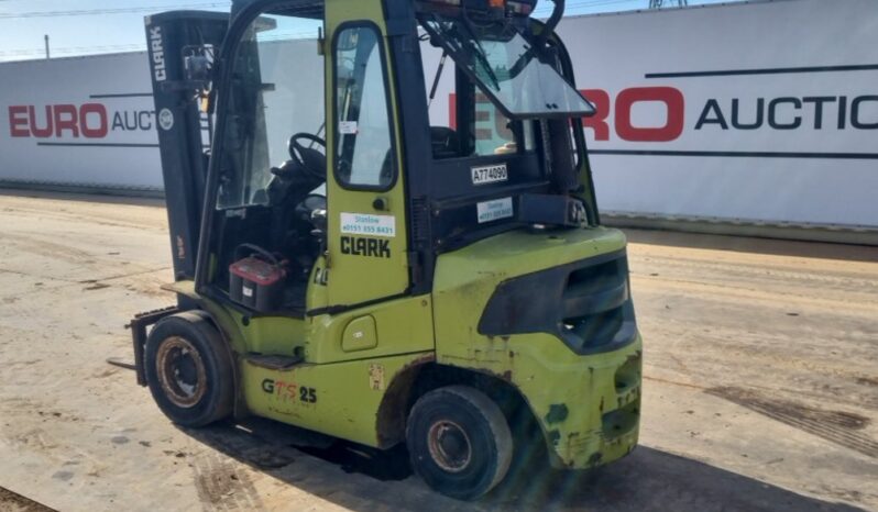 2017 Clark GTS25D Forklifts For Auction: Leeds, UK – 30th April, 1st, 2nd & 3rd May 25 full