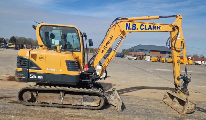 2015 Hyundai R55-9A Mini Excavators For Auction: Leeds, UK – 30th April, 1st, 2nd & 3rd May 25 full