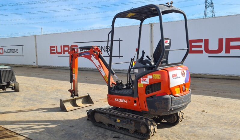 2019 Kubota KX018-4 Mini Excavators For Auction: Leeds, UK – 30th April, 1st, 2nd & 3rd May 25 full