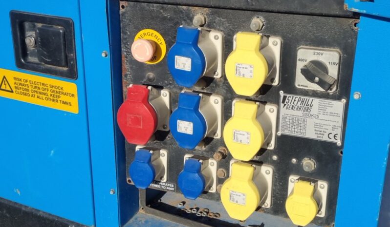 2015 Stephill SSDK25 Generators For Auction: Leeds, UK – 30th April, 1st, 2nd & 3rd May 25 full