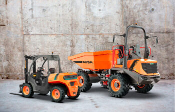 Ausa electric rough terrain forklift C151E and C151H, and a new 6-tonne reversible drive dumper
