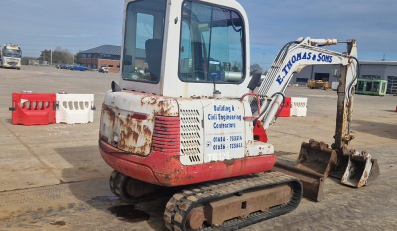 Takeuchi TB125 Mini Excavators For Auction: Leeds, UK – 30th April, 1st, 2nd & 3rd May 25 full