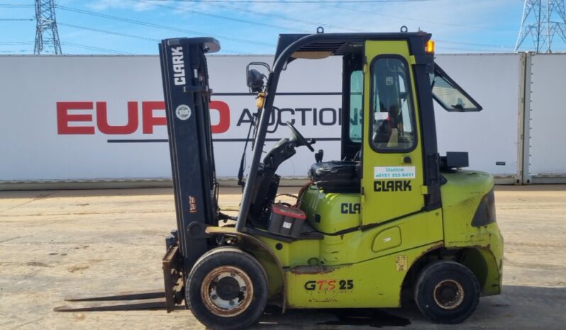 2017 Clark GTS25D Forklifts For Auction: Leeds, UK – 30th April, 1st, 2nd & 3rd May 25 full