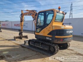 2015 Hyundai R55-9A Mini Excavators For Auction: Leeds, UK – 30th April, 1st, 2nd & 3rd May 25 full
