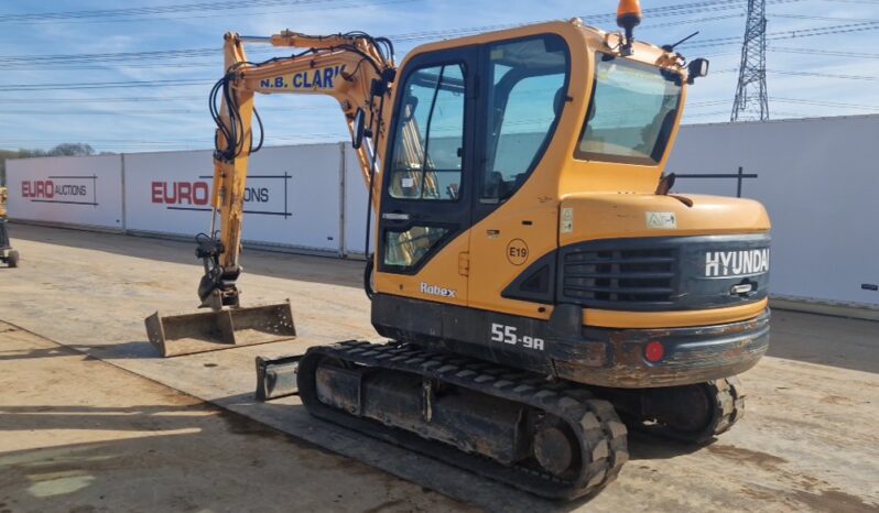 2015 Hyundai R55-9A Mini Excavators For Auction: Leeds, UK – 30th April, 1st, 2nd & 3rd May 25 full