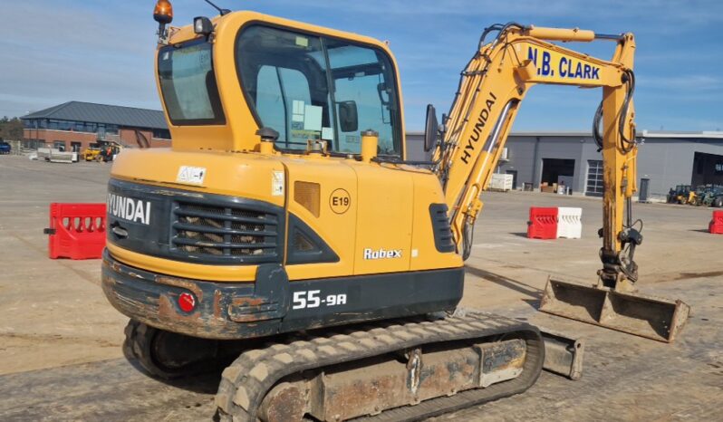2015 Hyundai R55-9A Mini Excavators For Auction: Leeds, UK – 30th April, 1st, 2nd & 3rd May 25 full