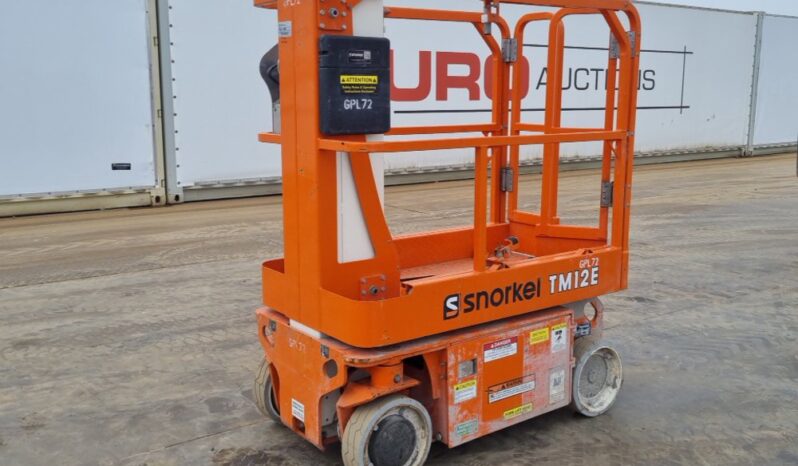 2020 Snorkel TM12E Manlifts For Auction: Leeds, UK – 30th April, 1st, 2nd & 3rd May 25