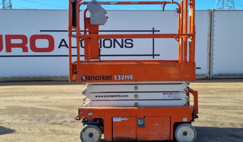 2019 Snorkel S3219E Manlifts For Auction: Leeds, UK – 30th April, 1st, 2nd & 3rd May 25 full