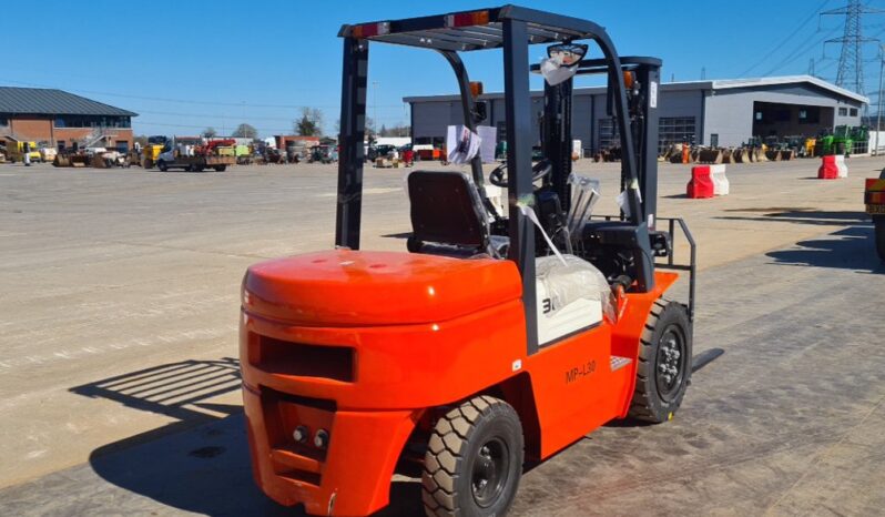 Unused 2025 Machpro MP-L30 Forklifts For Auction: Leeds, UK – 30th April, 1st, 2nd & 3rd May 25 full