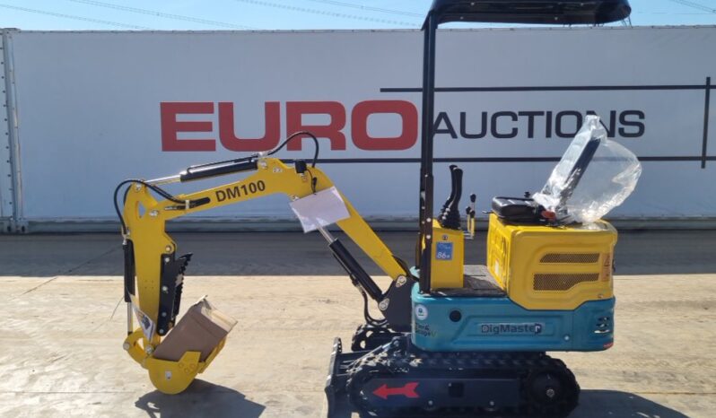 Unused 2025 DigMaster DM100 Micro Excavators For Auction: Leeds, UK – 30th April, 1st, 2nd & 3rd May 25 full