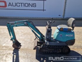Komatsu PC02-1A Micro Excavators For Auction: Leeds, UK – 30th April, 1st, 2nd & 3rd May 25 full