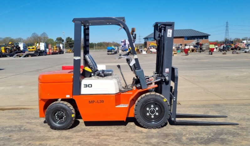Unused 2025 Machpro MP-L30 Forklifts For Auction: Leeds, UK – 30th April, 1st, 2nd & 3rd May 25 full