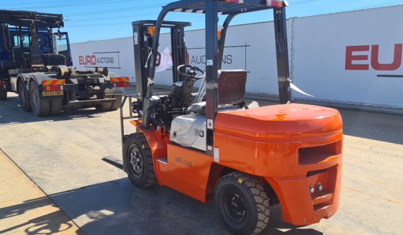 Unused 2025 Machpro MP-L30 Forklifts For Auction: Leeds, UK – 30th April, 1st, 2nd & 3rd May 25 full
